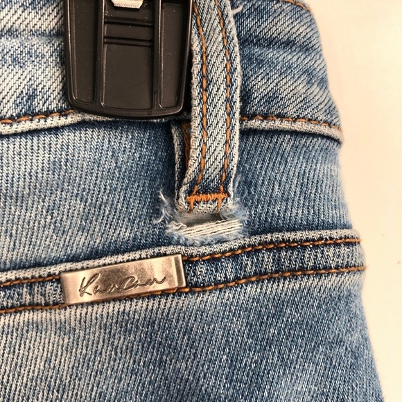 KANCAN Busted Knee Skinny Jeans Stretch Denim Raw Hem 5 26 High Rise Distressed - Picture 6 of 11